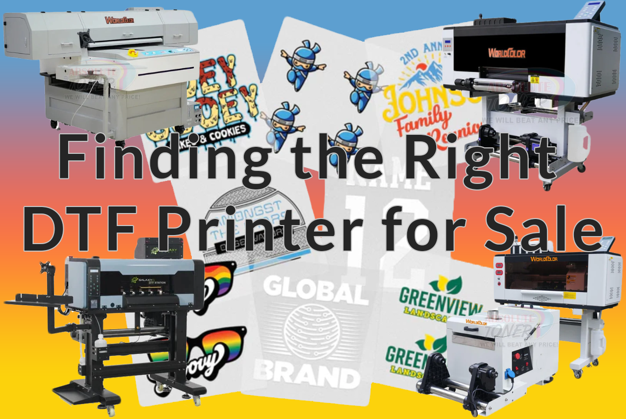 24 DTF Printer Bundle with A24 Shaker, Oven, Inks, Film, Powder