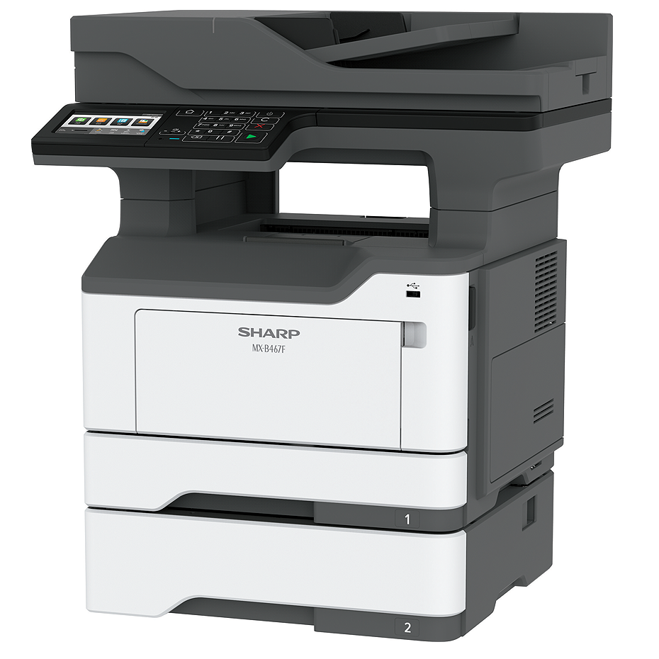 Sharp MXB467F Black And White Desktop Document System With 46 Pages Pe