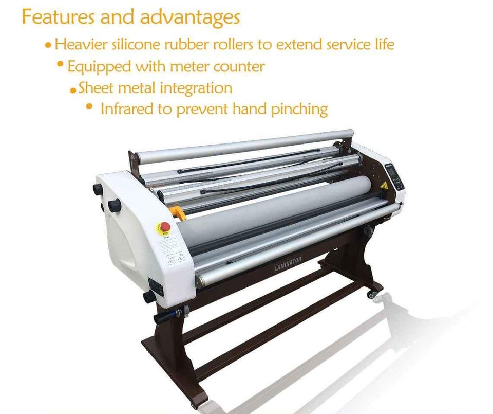 Absolute Toner BRAND NEW Audley 65-Inch LAMINATOR Wide Format Heat Assist/Cold, LCD, Infrared, Cutter Top Of The Line Laminator