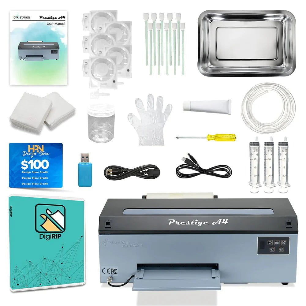 Absolute Toner SUPPLIES BUNDLE - Prestige Roll DTF Printer And Miro 13 DTF Powder Shaker/Oven & Air Purifier DTF printer