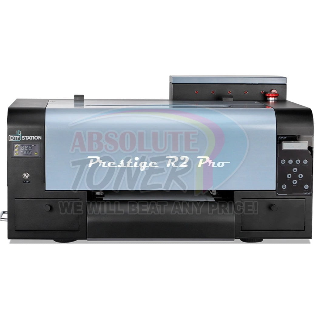Absolute Toner PRO BUNDLE + SUPPLIES - Prestige R2 PRO 13" Roll DTF Printer 110V A3 (Dual Epson i1600 Print Heads) + Phoenix Air 16x20 + Miro 13 Powder Shaker Applicator and Dryer with Air Purifier DTF printer