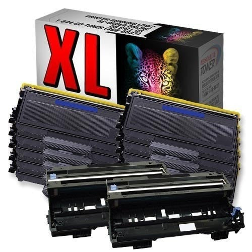 Absolute Toner Compatible 10 + 2 Brother TN-360 High Yield Black Toner + DR-360 Drum Unit Cartridge Combo (High Yield Of TN-330) Brother Toner Cartridges
