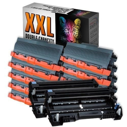 Absolute Toner Compatible 10 + 2  Brother TN-780 Double Capacity Black Toner + DR-720 Drum Cartridge Combo (High Yield Of TN-750/TN-720) Brother Toner Cartridges