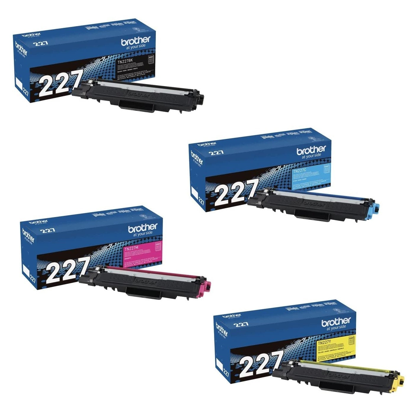 Brother TN-227 Black High Yield Toner Cartridge, Print Up to 3,000 Pages  (TN227BK)
