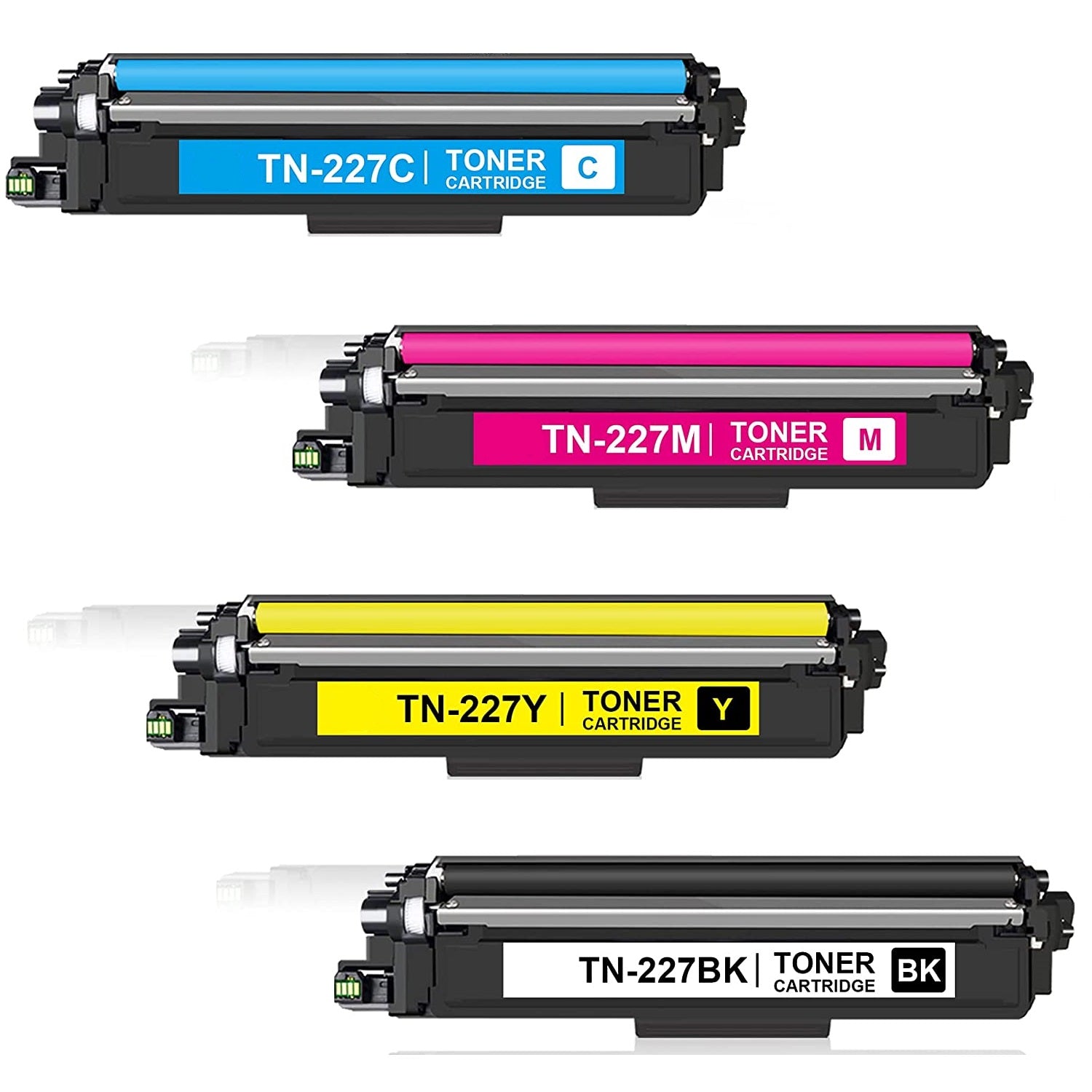 High-yield TN227 Color Toner Bundle