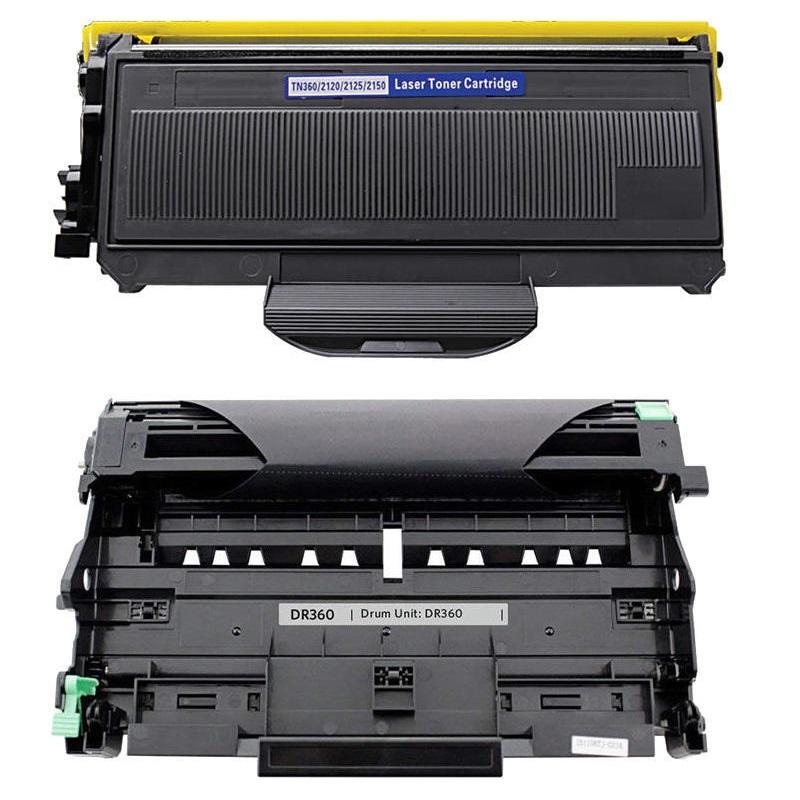 Absolute Toner Compatible Brother TN360 High Yield Black Toner Cartridge and DR360 Drum Unit Combo Pack  (High Yield Of TN-330) Brother Toner Cartridges