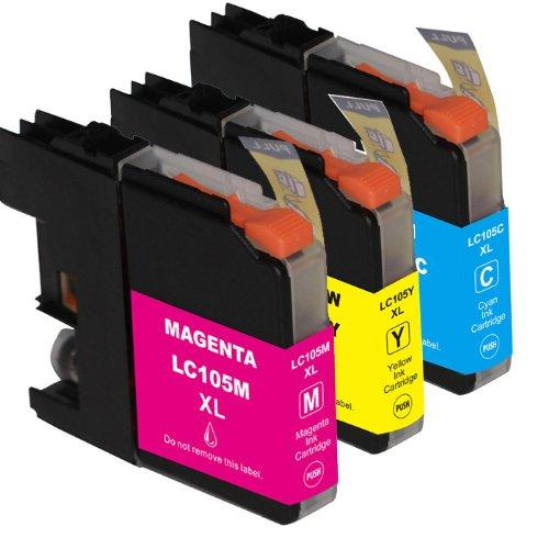 Absolute Toner Compatible Brother LC1053PKS Combo Pack of High Yield Ink Cartridge | Absolute Toner Brother Ink Cartridges