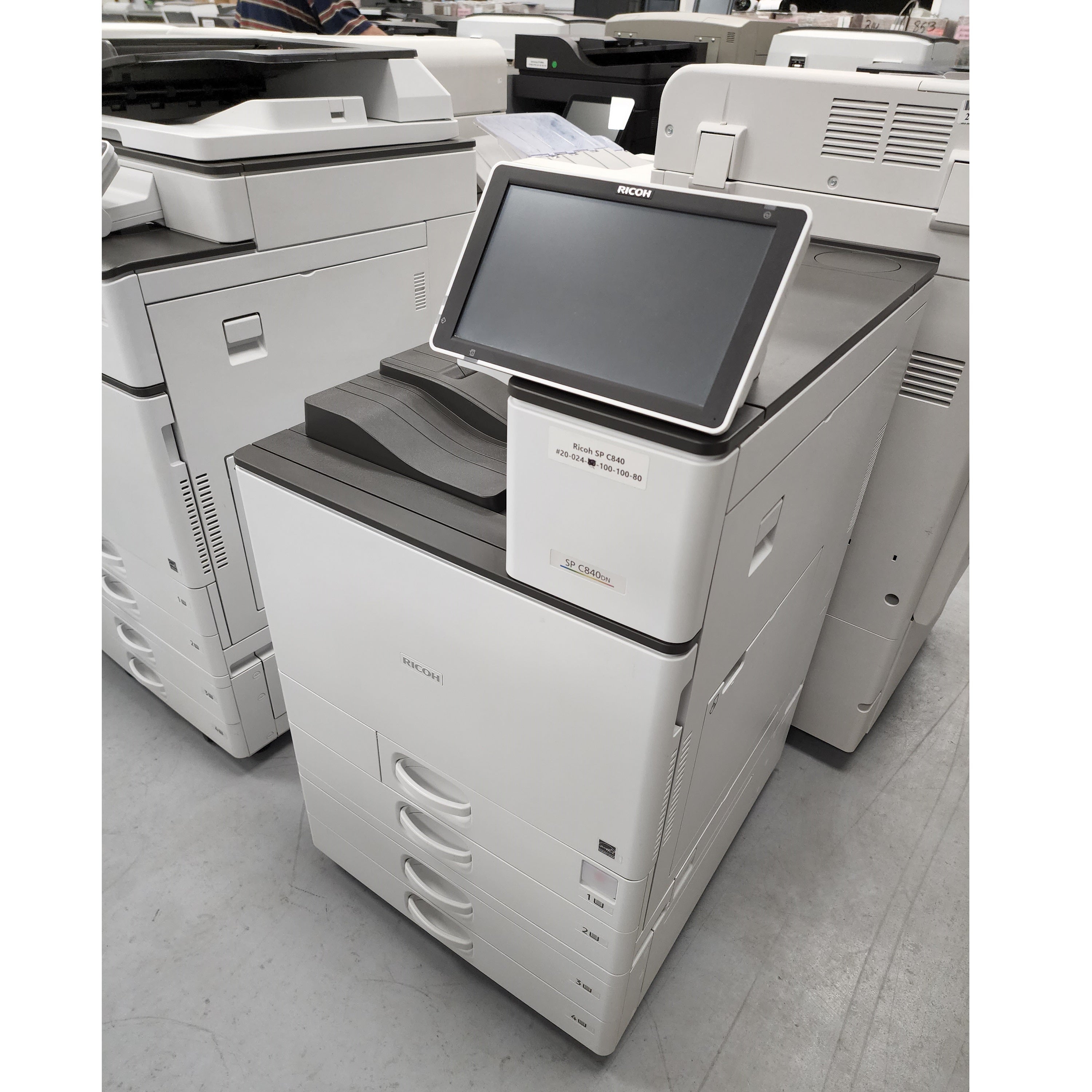 Absolute Toner $52/Month New Demo Ricoh SP C840DN C840 45PPM Office Color Laser Printer, 11x17 With 1200x1200 DPI Print Resolution - High-Quality Colour Output - Only 24 Pages Printed Showroom Color Copier