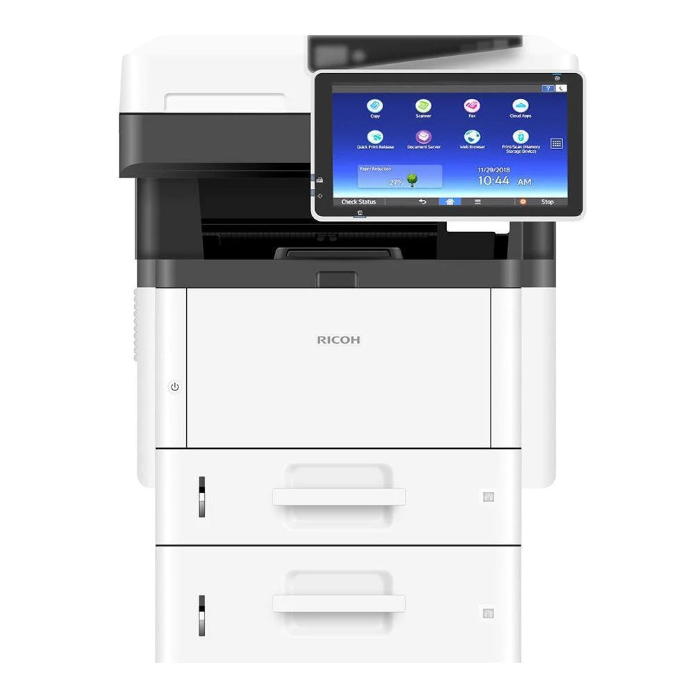 Enhance Pace In Any Space With RICOH IM 350F 37 PPM Black And White Multifunction Laser Printer, Photocopier, Scanner, Fax - Great Monochrome Laser Printer For Your Office Environment