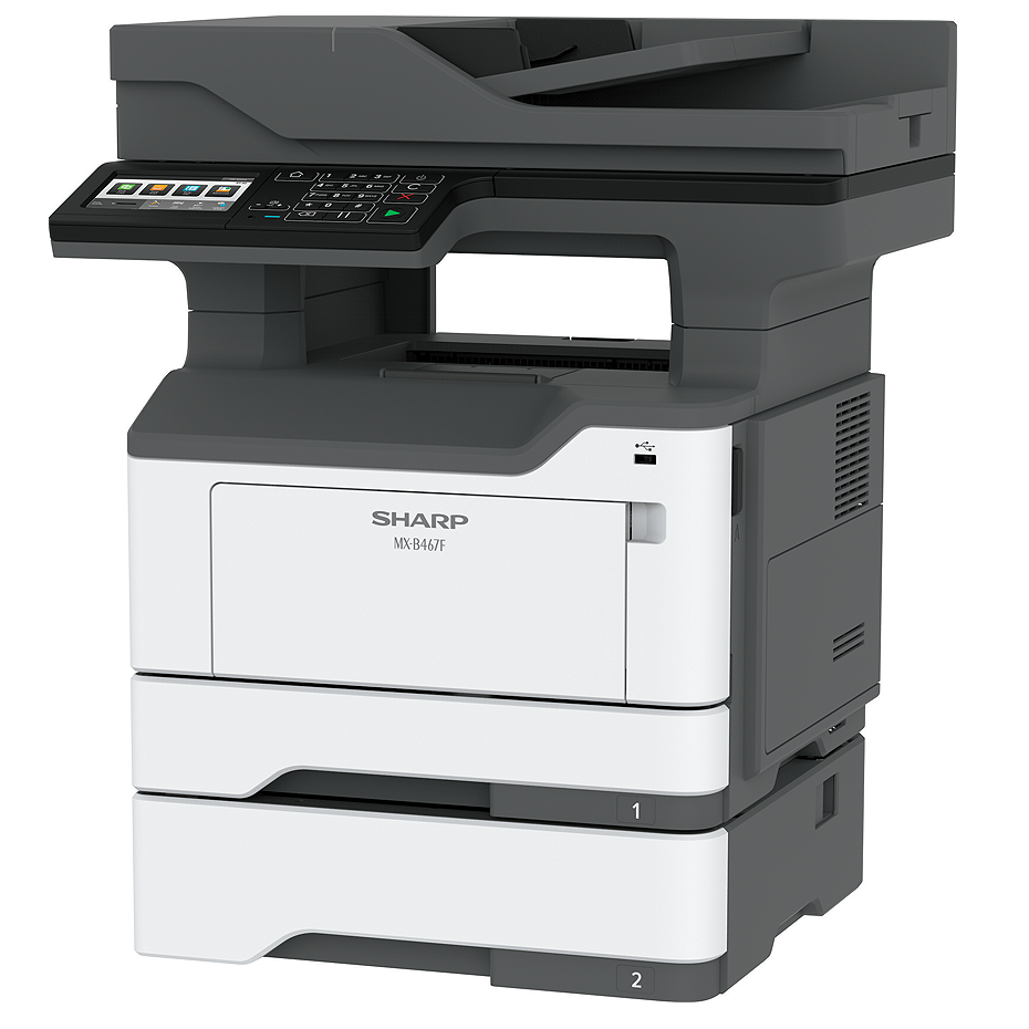 Sharp MXB467F Black And White Desktop Document System With 46 Pages Per Minute For Your Workplace Or Home Office