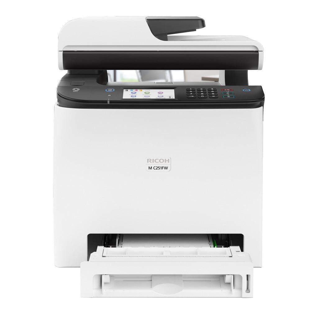 High-Quality All-In-One RICOH M C251FW (408544) Color Laser MFP Photocopier Printer Scanner, Fax With smart connectivity and strong security - Buy Ricoh Multifunction Color Printer At A Low Price In Toronto