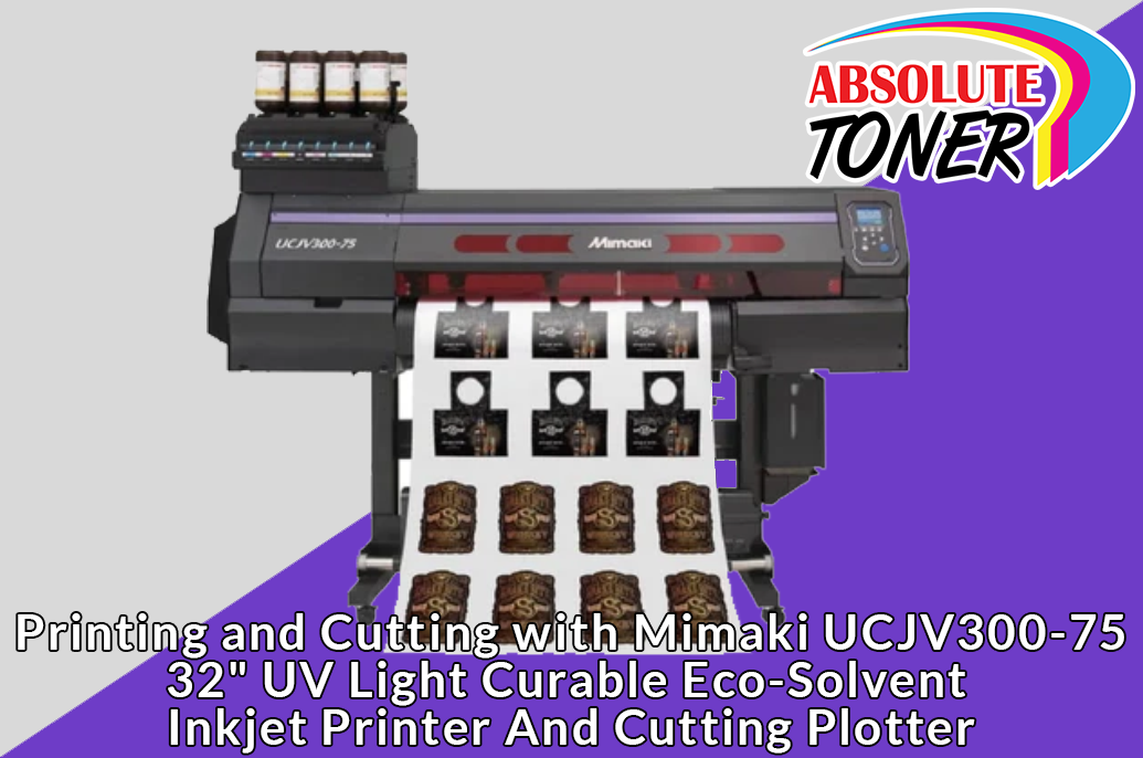 Mimaki UCJV300-75 32" UV Light Curable Eco-Solvent Inkjet Printer