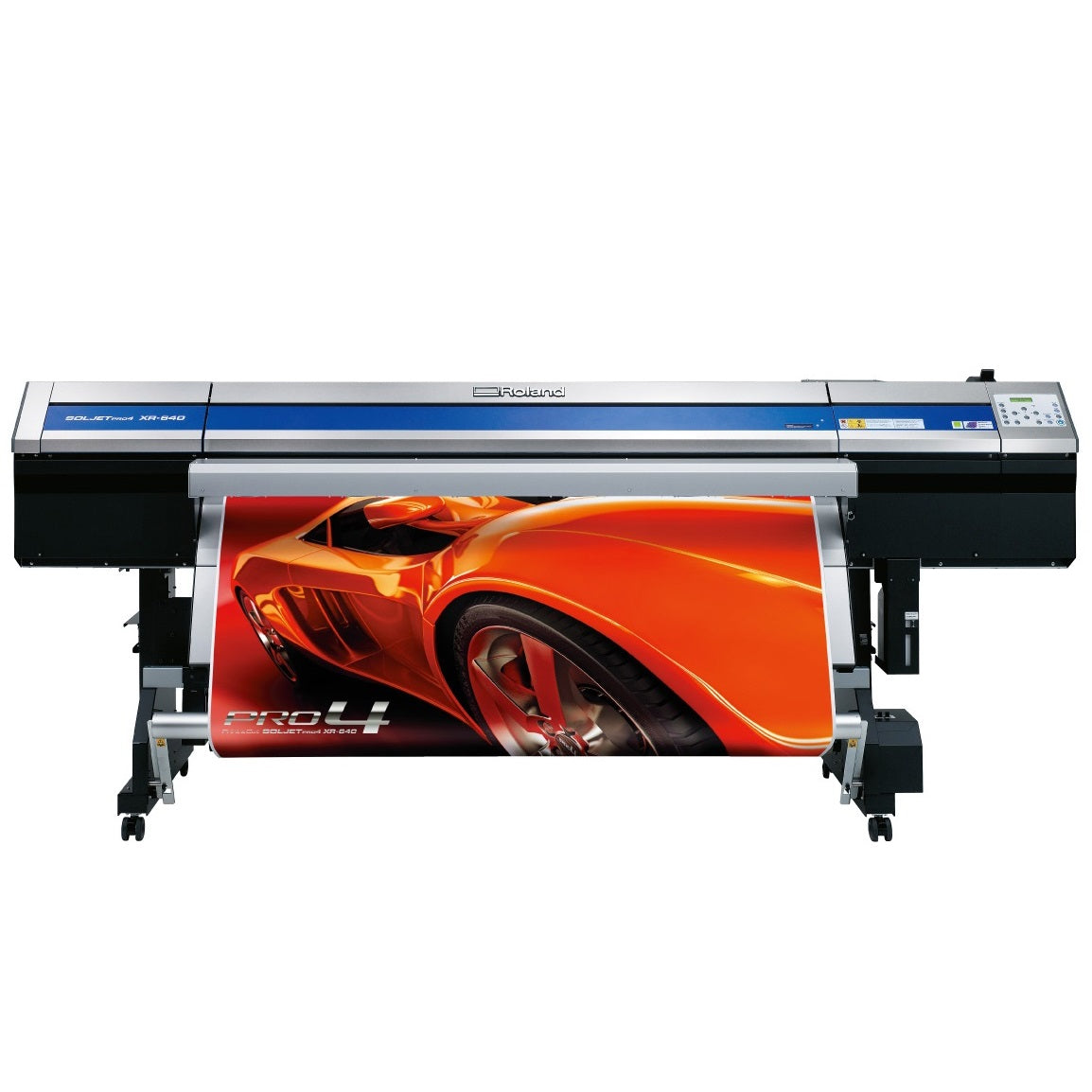 Roland Larger, Faster SOLJET Pro 4 XR-640 64" Eco-Solvent Powerful Inkjet Printer/Cutter, Featuring an Advanced Eight-Channel Print Head