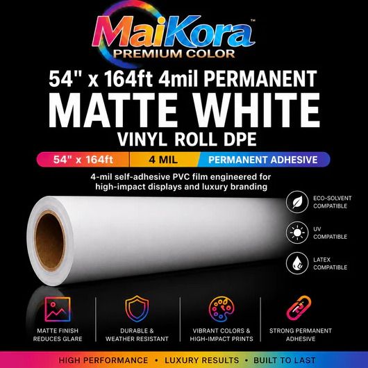 Flawless Prints, Zero Glare: The Power of Matte Permanent Vinyl with a DPE Liner