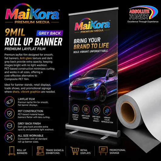 Stop Selling Curling Banners: Why PET Film is the New Standard for Roll-Up Displays