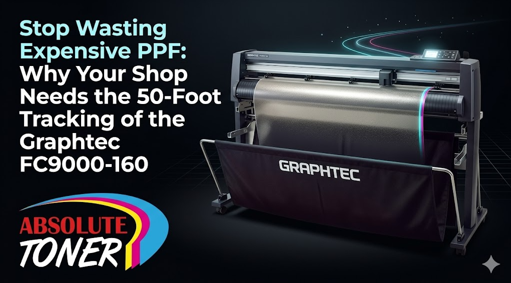 Stop Wasting Expensive PPF: Why Your Shop Needs the 50-Foot Tracking of the Graphtec FC9000-160