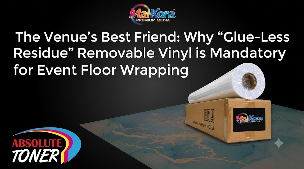 The Venue's Best Friend: Why "Glue-Less Residue" Removable Vinyl is Mandatory for Event Floor Wrapping