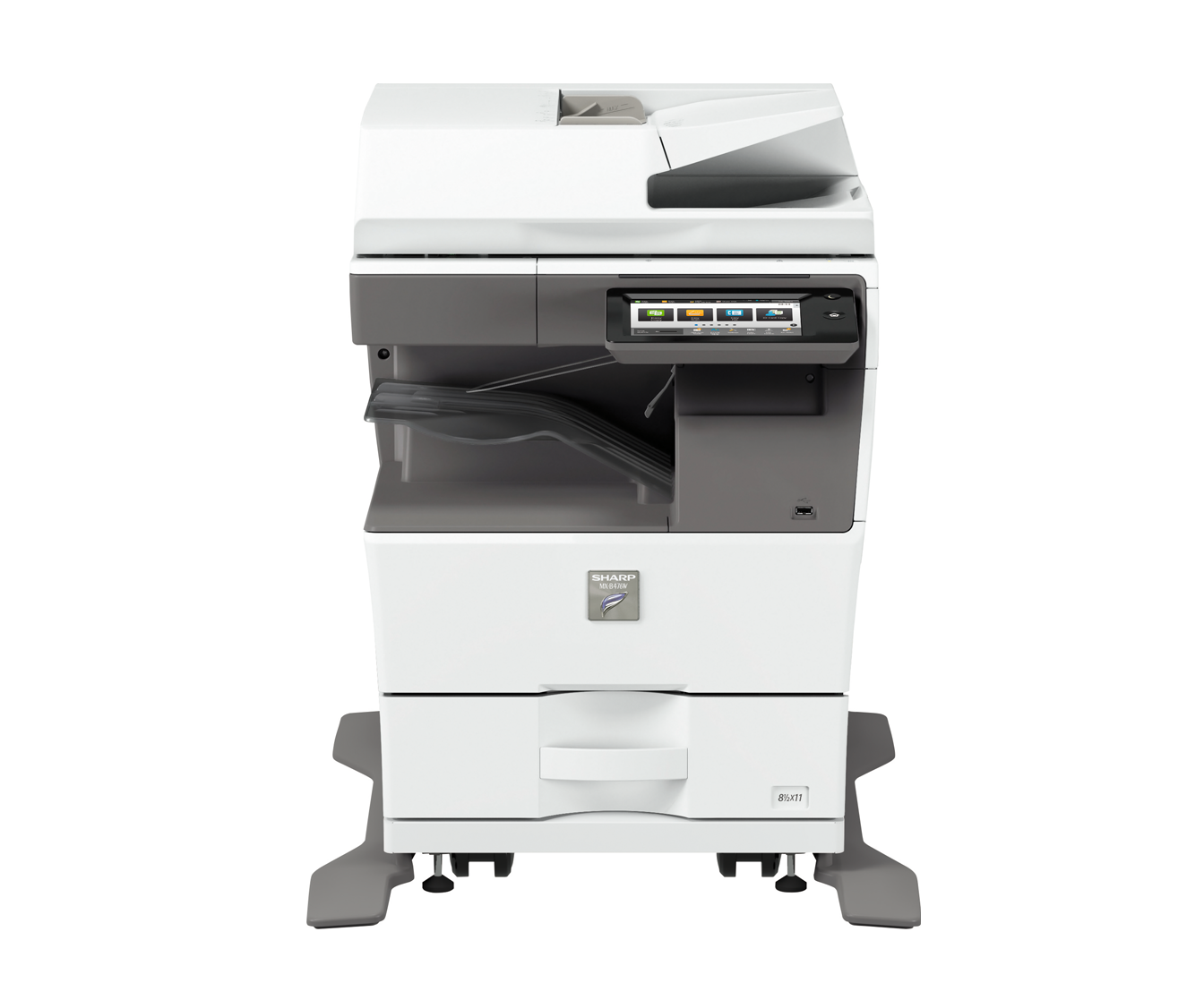Sharp MXB376W Black And White Multifunctional Printer With Standard Copy, Print, Scan, Fax For Office Use