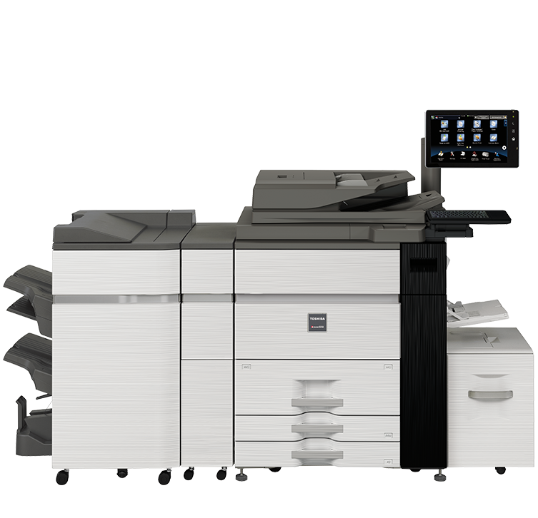 Toshiba E-Studio 1208 Monochrome Multifunction Printer Copier Scanner Available on Absolute Toner