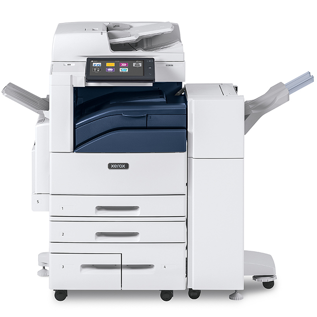 Need Comprehensive Security With Strategic Approach, Check The Xerox EC8036 Color Multifunction Tabloid Printer With Customizable Tablet And High Print Resolution (1200 x 2400 DPI) For Mid-size, Large Workgroups, And Busy Offices