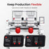 BAi THE VISION 2-Head Commercial Embroidery Machine - Dual-Head 15-Needle Custom Apparel System