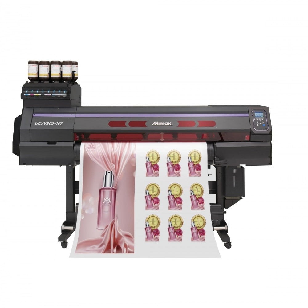 Absolute Toner Brand New Mimaki UCJV300-107 43" Inch UV Light Curable Inkjet Printer And Cutting Plotter Print and Cut Plotters