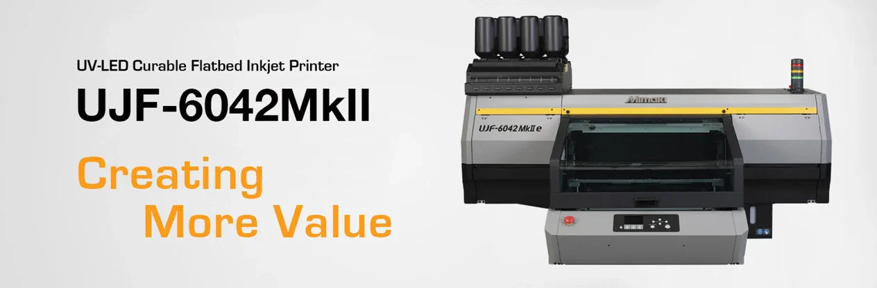 Absolute Toner $458/month Mimaki 23.4"x16.5" UJF-6042MkII UV-LED Flatbed UV Printer - REPO LIKE NEW UJF-6042 MkII Printers/Copiers