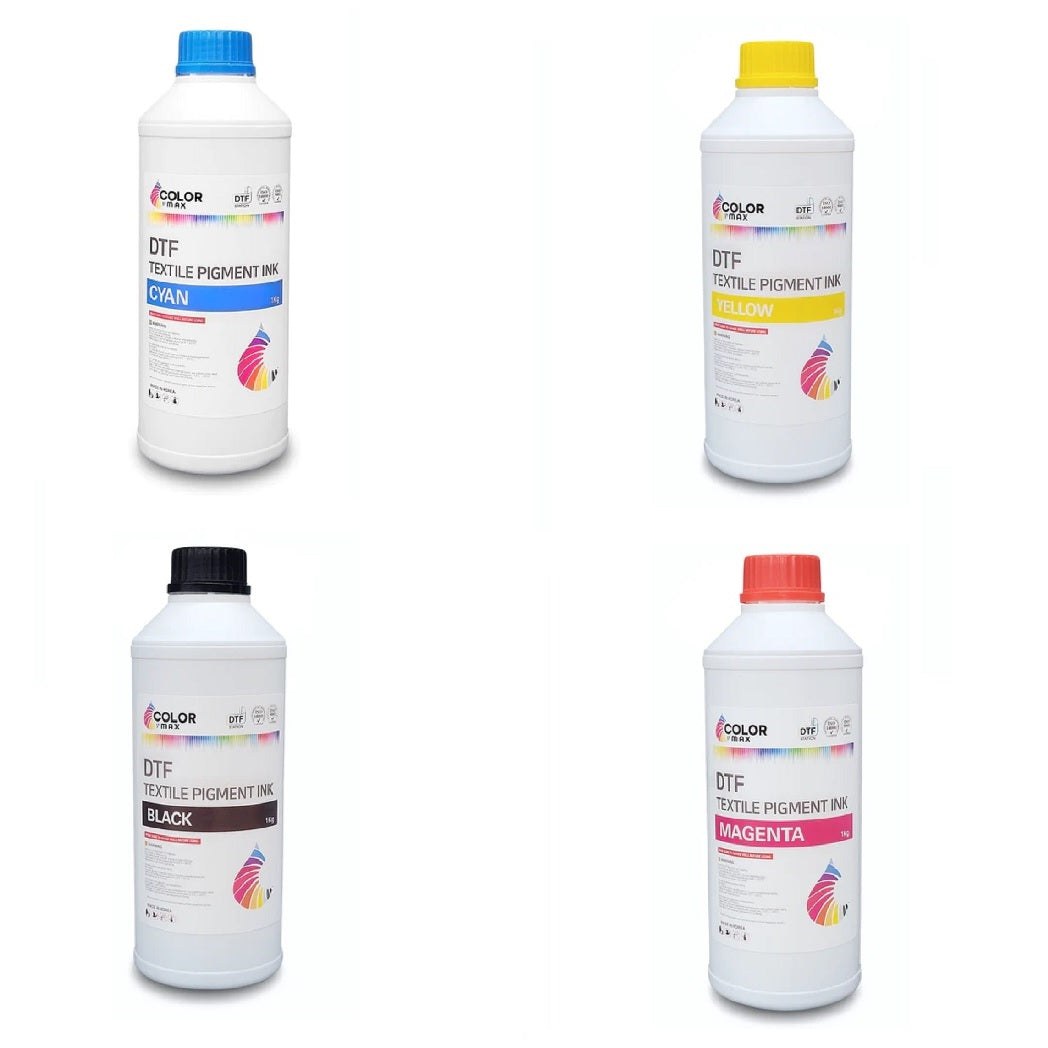 Absolute Toner Color Max DTF Ink  Pack of 4 (B, C, Y, M) With Consistent And Professional Print Quality DTF ink