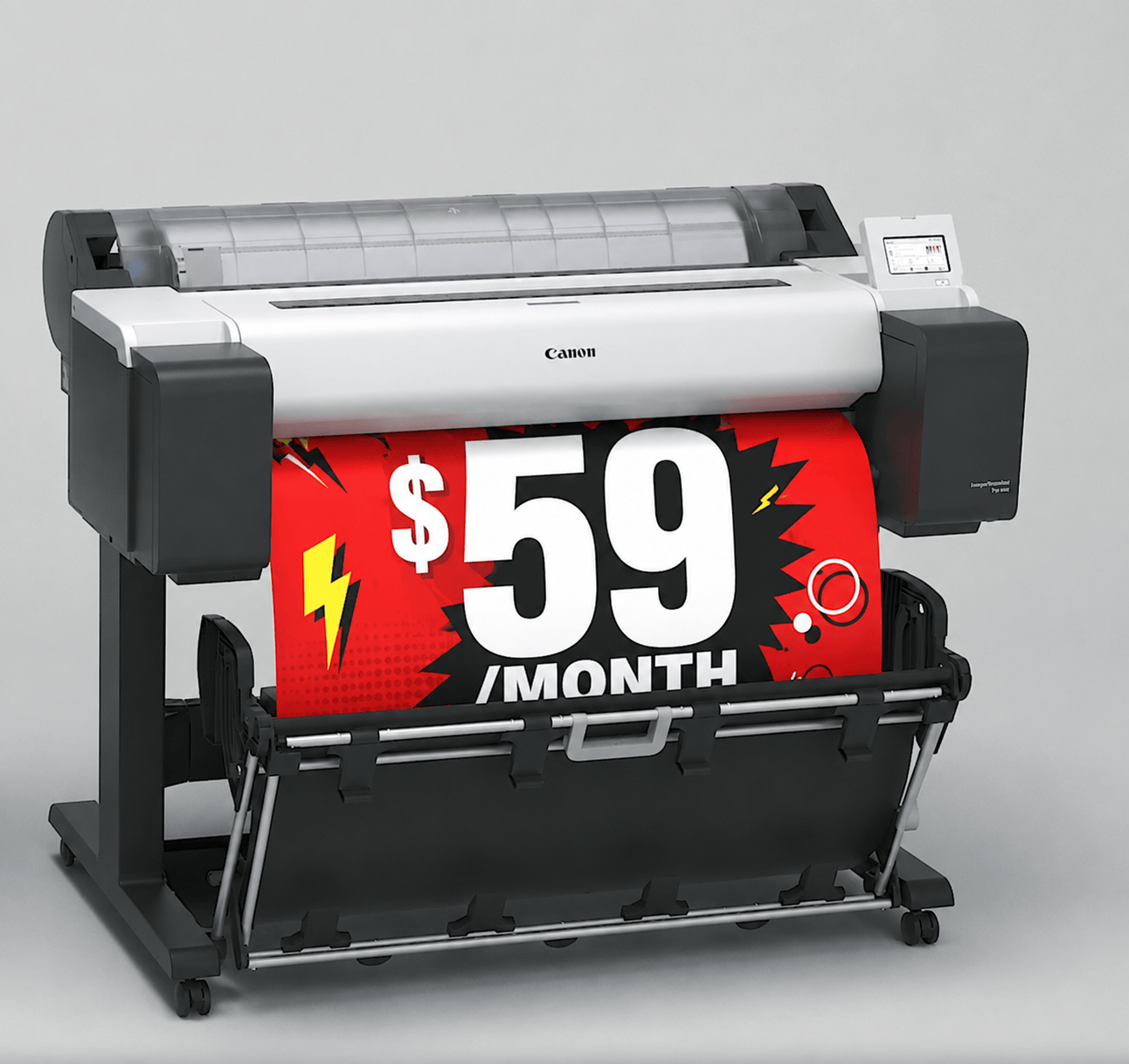 Absolute Toner $59/Month 36" Canon imagePROGRAF TM-340 TM340 Large Format Printer for Printing Posters, CAD Documents, Signage, and More Large Format Printers