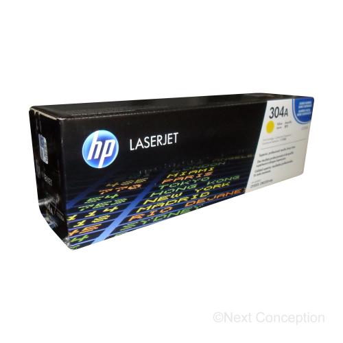 Absolute Toner HP 304A OEM (CC532A) Yellow High Yield Original Toner Cartridge Original HP Cartridges