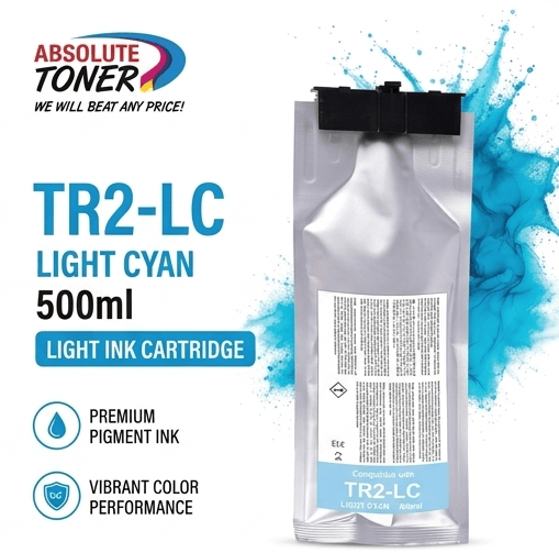 Absolute Toner TR2-LC Light Cyan 500 ml Ink Cartridge for Roland TrueVIS TR2 Printers Roland Cartridges