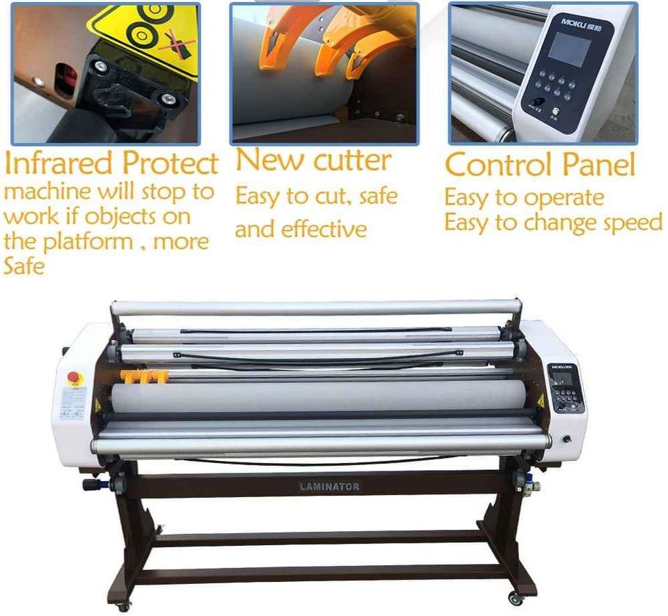 Absolute Toner BRAND NEW Audley 65-Inch LAMINATOR Wide Format Heat Assist/Cold, LCD, Infrared, Cutter Top Of The Line Laminator