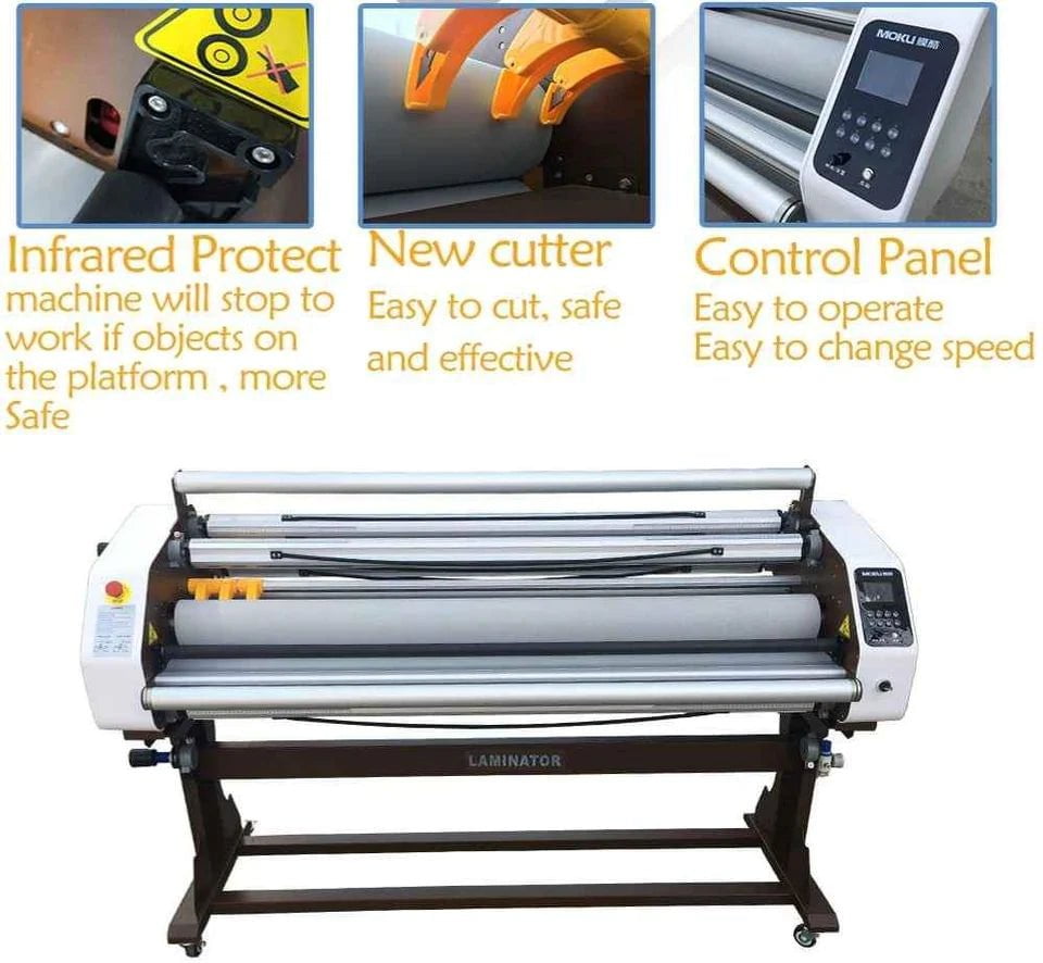 Absolute Toner $89.50/month 64" Laminator Audley YinStar 64-Inch Heat Assist Cold Laminator with compressor (Advanced Bubbles Control fine adjustment), LCD and Cutters Top Of The Line Laminator