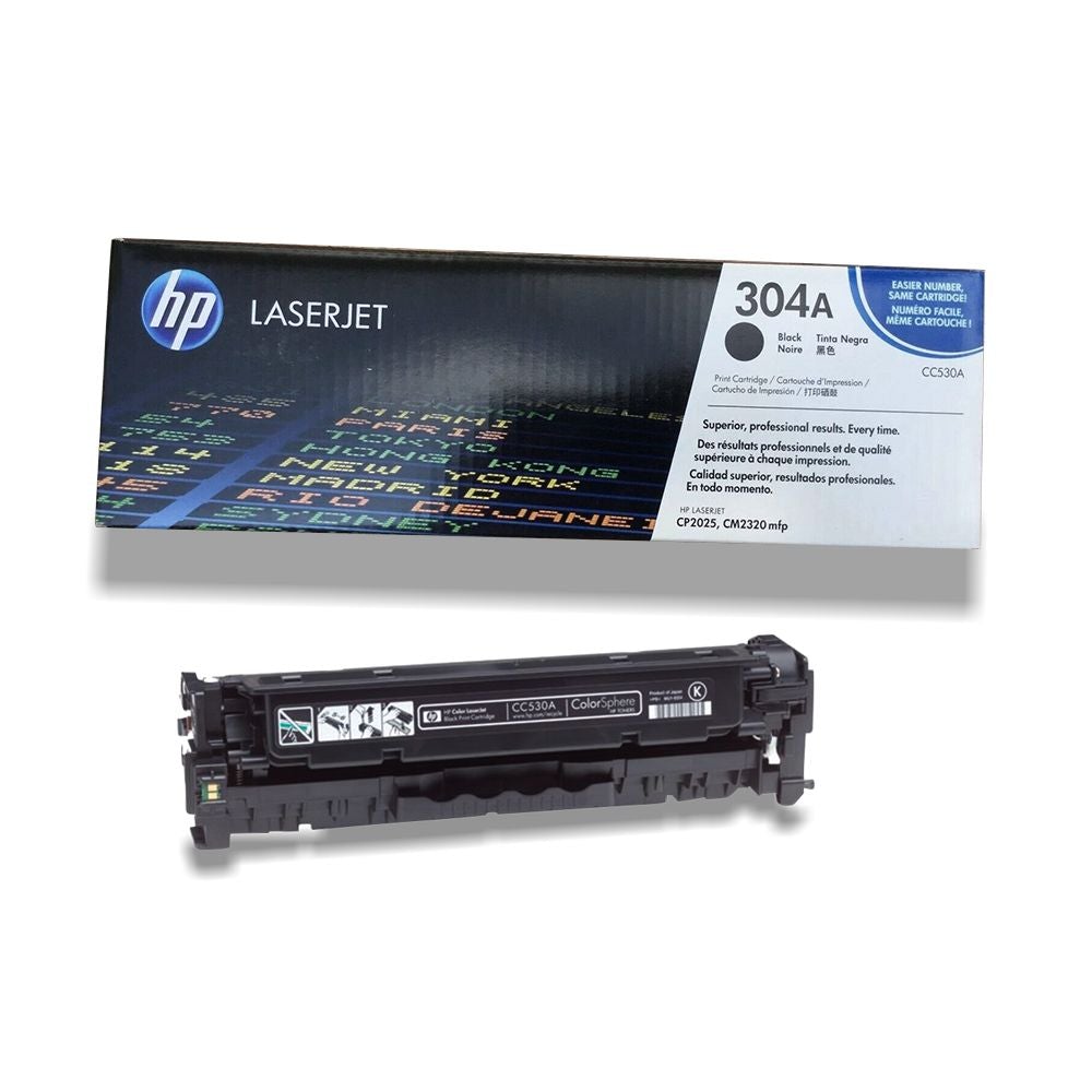 Absolute Toner HP 304A (CC530A) Original OEM High Yield Black LaserJet Toner Cartridge Original HP Cartridges