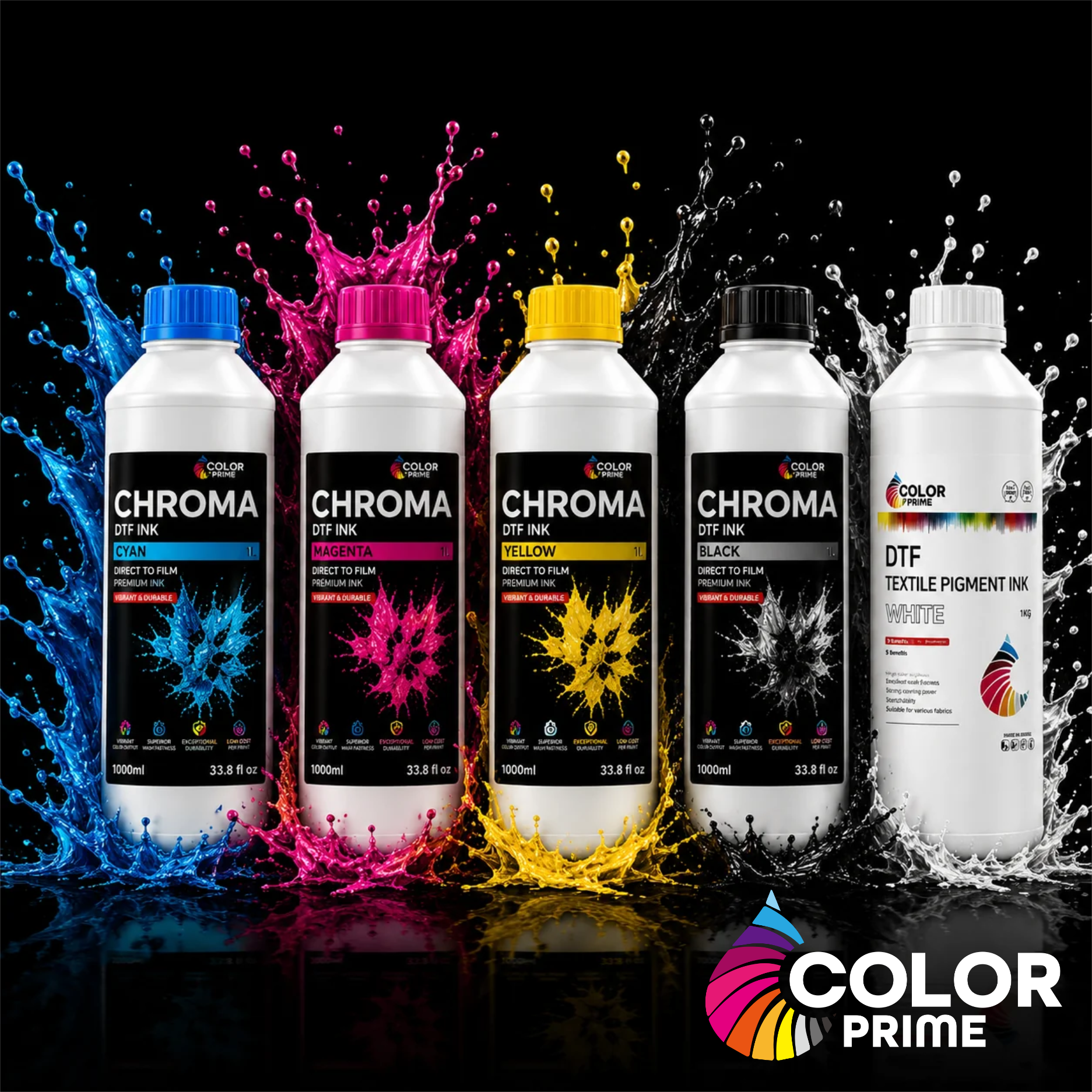 Absolute Toner Original New Color Prime CHROMA DTF INK Made in South Korea DTF ink