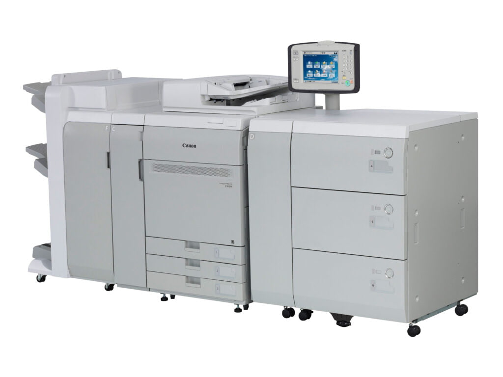 Absolute Toner $285/Month Canon imagePRESS / Fiery / Booklet Finisher / Folder / Large LCT - C750 Color Production Professional-Grade Printers/Copiers