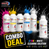 Absolute Toner Color Prime (CMYK+W+CL)DTF Original Color Prime Ink Bundle for Prestige DTF Printers DTF ink