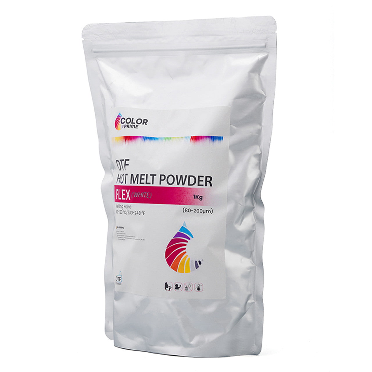 Absolute Toner Original Color Prime Flex Hot Melt Powder for Direct to Film – Premium Stretchable Adhesive for DTF Printing (1KG) DTF Powder