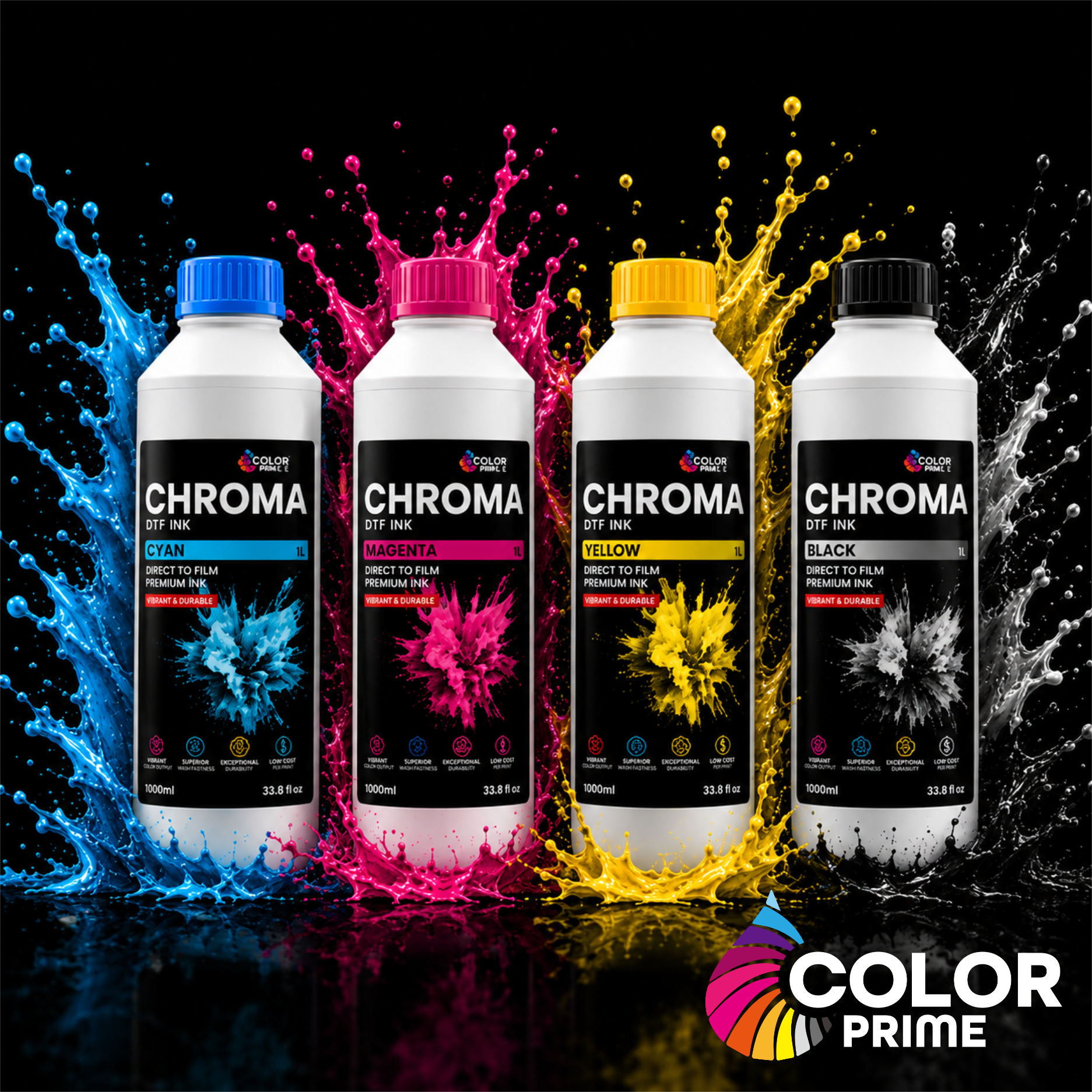 Absolute Toner Original New Color Prime CHROMA DTF INK Made in South Korea DTF ink