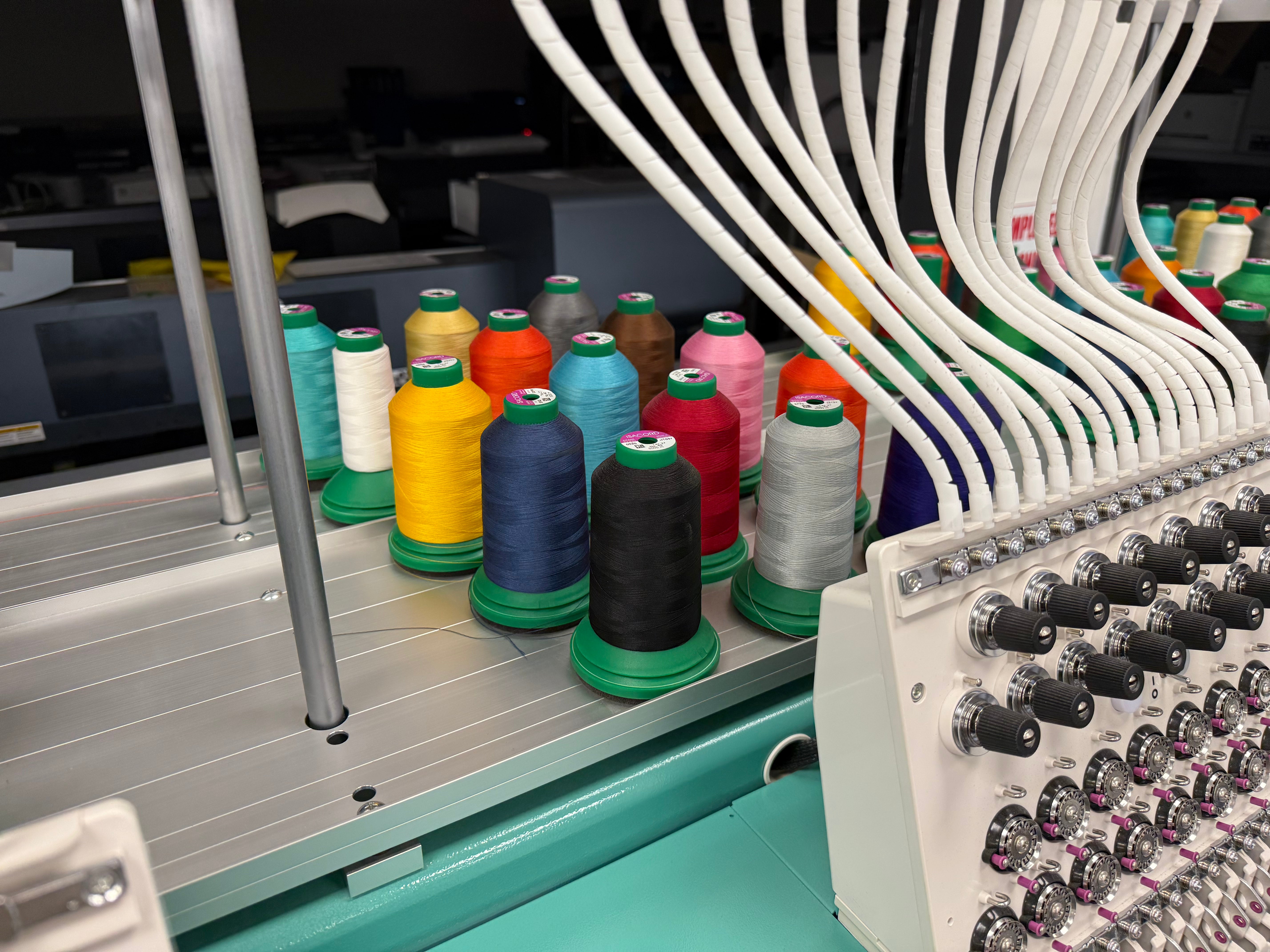 Absolute Toner $623/Month TAJIMA 2022 Japanese-made Embroidery Machine 4 heads 15 Colors LOW USAGE- REPO Embroidery
