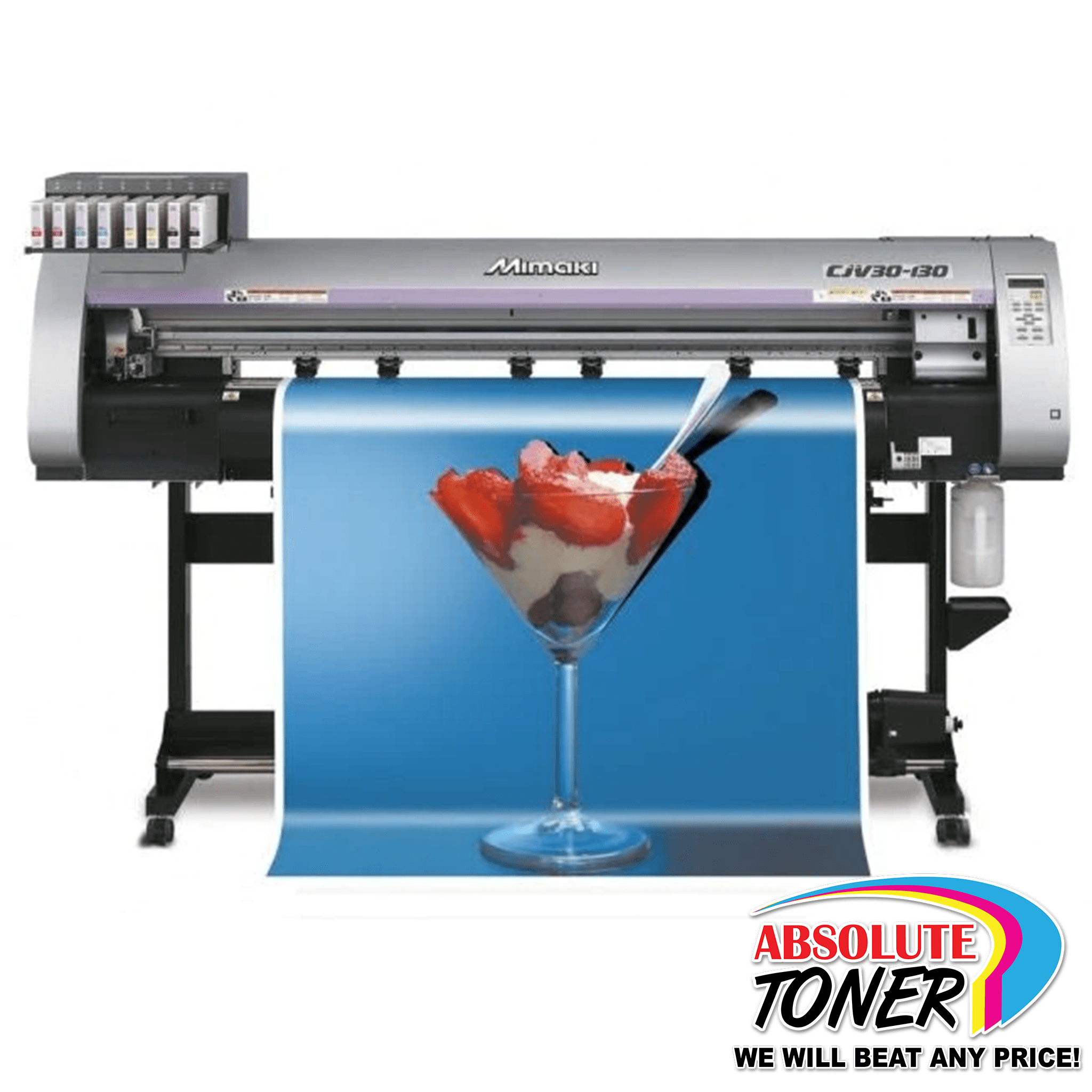 Absolute Toner $149/Month Lease MIMAKI Print and Die Cut with NEW HEADS CJV30-130 54 inch PRINTER/CUTTER Large Format Printers