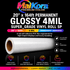 Absolute Toner MaiKora 20"x164ft Permanent GLOSSY 4mil SUPER_GRADE Vinyl Roll SP(Eco-Solvent, UV, Latex) 4-mil self-adhesive PVC film engineered for high-impact displays and luxury branding vinyl roll