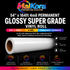 Absolute Toner MaiKora 54"x164ft 4mil Permanent GLOSSY SUPER GRADE Vinyl Roll (Eco-Solvent, UV, Latex) 4-mil self-adhesive PVC film engineered for high-impact displays and luxury branding vinyl roll