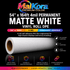 Absolute Toner MaiKora 54"x164ft 4mil Permanent MATTE White Vinyl Roll DPE (Eco-Solvent, UV, Latex) 4-mil self-adhesive PVC film engineered for high-impact displays and luxury branding vinyl roll