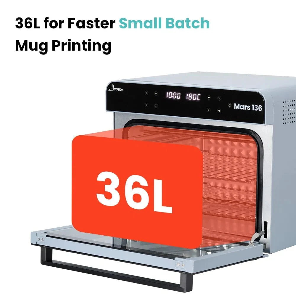Absolute Toner DTF Station 36L Mars 136 Sublimation Oven With 6 Heating Tubes and Air Circulation for Haigh Quality Transfers DTF printer accessory
