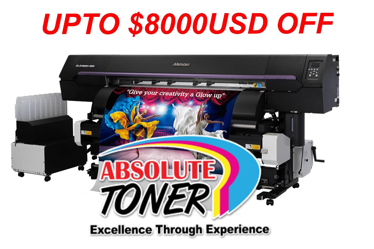 Absolute Toner $6000USD OFF + $2000USD Trade-in cash back (Expired March 15th, 2026) Brand New Mimaki CJV330-130 54" Production Large Format Printer and Cutting Plotter Print and Cut Plotters