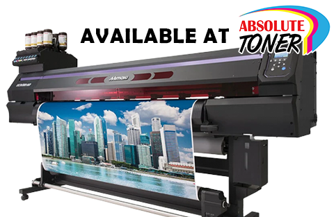 Absolute Toner $399/Month Mimaki UCJV300-160 UV-curable Inkjet Wide Format Production Printer with the 4-layer/5-layer print function in addition to UV LED print and Print&Cut Large Format Printers