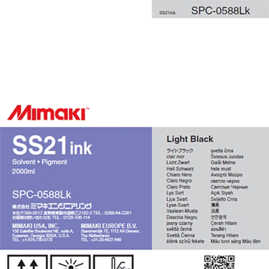 Absolute Toner Genuine Mimaki SS21 Eco-Solvent 440ml & 2L (2000ml) Ink Packs Designed for Outdoor Signage, Vehicle Wraps, and Commercial Graphics eco-solvent ink