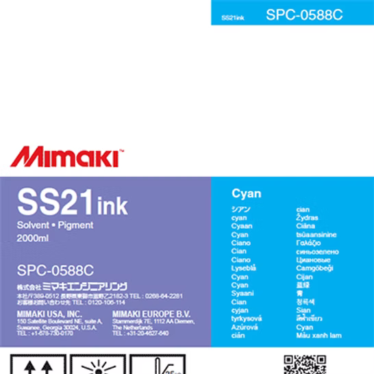 Absolute Toner Genuine Mimaki SS21 Eco-Solvent 440ml & 2L (2000ml) Ink Packs Designed for Outdoor Signage, Vehicle Wraps, and Commercial Graphics eco-solvent ink