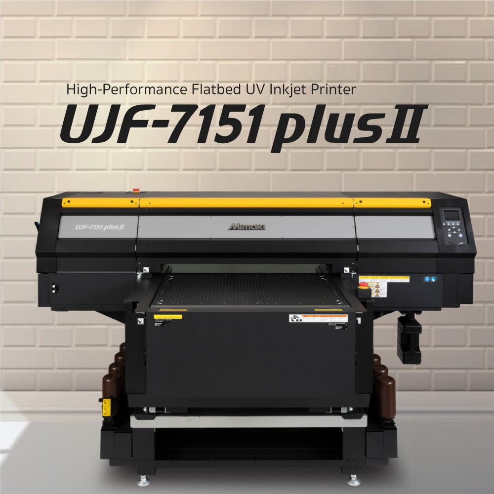 Mimaki UV Flatbed UJF-7151 Plus II Multipurpose UV-LED Flatbed Inkjet